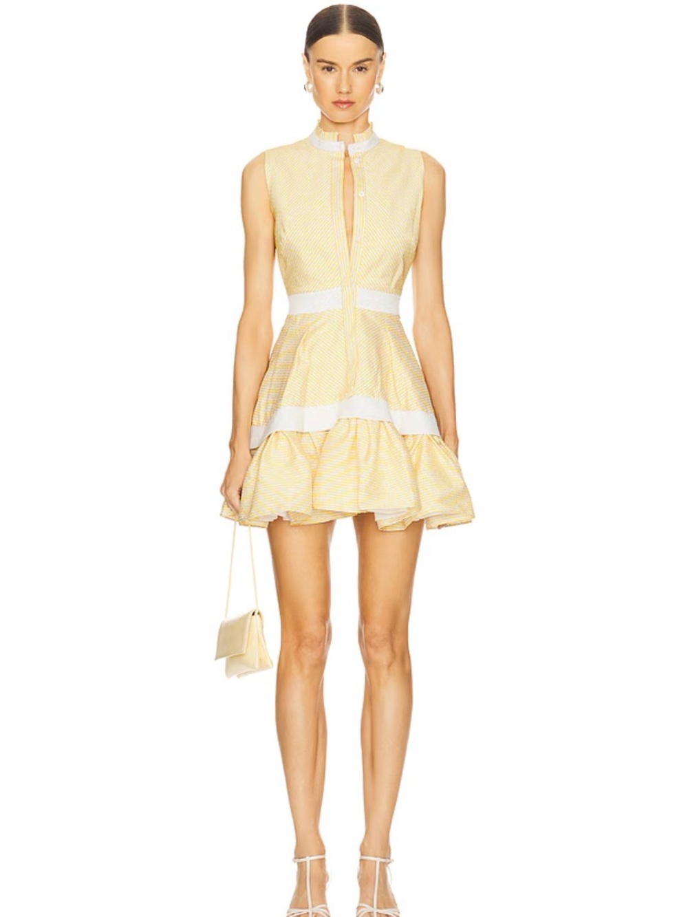 ALEXIS NWT Natacha Dress in Yellow Stripe $595 XS